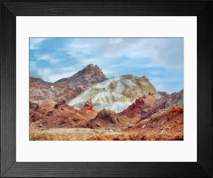 Framed Print : Hormuz Island in the Hormuz straight, south Iran taken in January 2019 taken in hdr