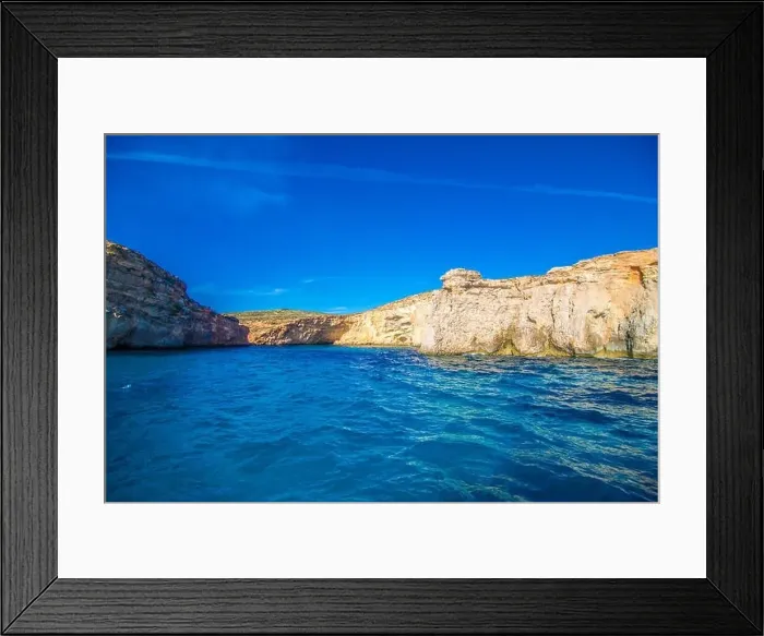 Framed Print : Cliffs and sea view of Comino island, Malta. Seascape at Malta, Comino and Gozo islands Framed Print : Cliffs and sea view of Comino island, Malta. Seascape at Malta, Comino and Gozo islands