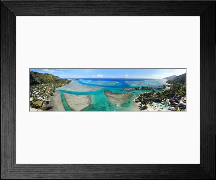 Framed Print : MOOREA, FRENCH POLYNESIA -30 NOV 2018- Aerial view of the Intercontinental Moorea Lagoon Resort and Spa Moorea Framed Print : MOOREA, FRENCH POLYNESIA -30 NOV 2018- Aerial view of the Intercontinental Moorea Lagoon Resort and Spa Moorea
