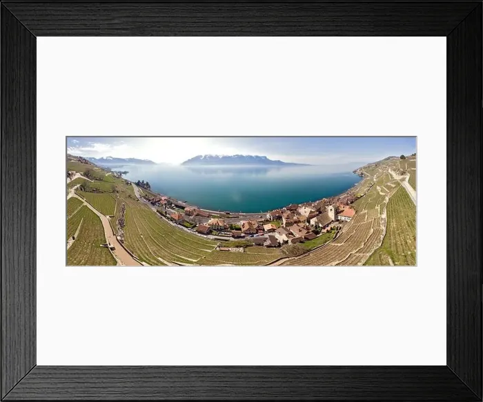 Framed Print : Some Panoramic views above Swiss wine country in Saint-Saphorin a municipality in the Swiss canton of Vaud Framed Print : Some Panoramic views above Swiss wine country in Saint-Saphorin a municipality in the Swiss canton of Vaud