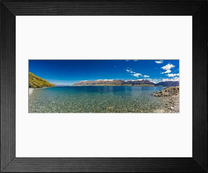 Framed Print : Aerial drone view of north side of Lake Wanaka at Makarora, South Island, New Zealand Framed Print : Aerial drone view of north side of Lake Wanaka at Makarora, South Island, New Zealand