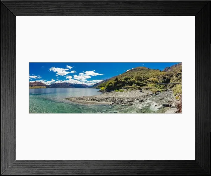 Framed Print : Aerial drone view of north side of Lake Wanaka at Makarora, South Island, New Zealand Framed Print : Aerial drone view of north side of Lake Wanaka at Makarora, South Island, New Zealand
