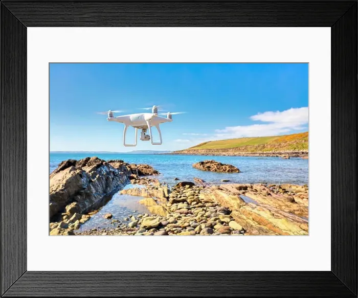 Framed Print : Drone in action Framed Print : Drone in action
