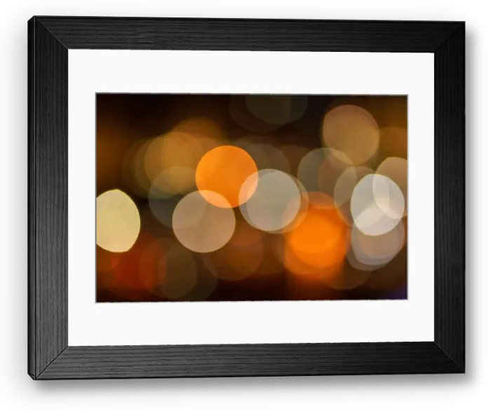 Framed Print : Abstract blurred blue, orange and yellow bokeh lights background Framed Print : Abstract blurred blue, orange and yellow bokeh lights background