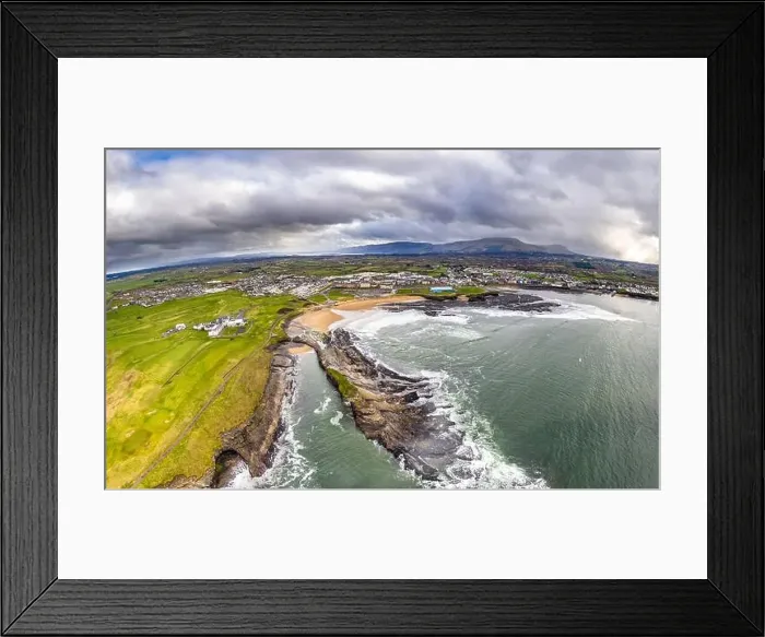Framed Print : Aerial view of Bundoran and Donegal Bay - Ireland Framed Print : Aerial view of Bundoran and Donegal Bay - Ireland