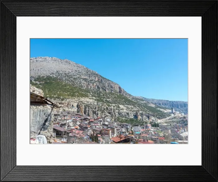 Framed Print : MARCH 23, 2019 ERMENEK TURKEY.Ermenek is a district of Karaman province of Turkey.A scene from old city