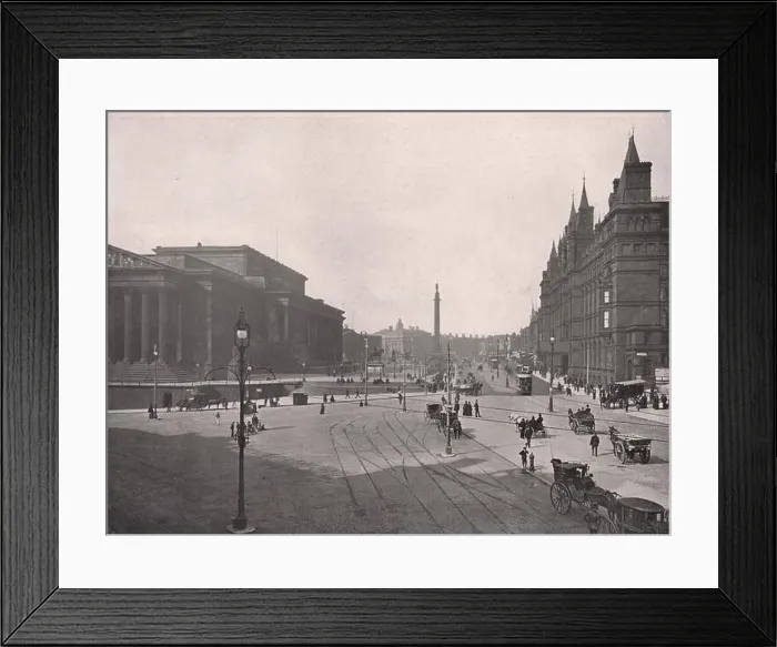 Framed Print : Liverpool : St. George's Hall and Lime Street Framed Print : Liverpool : St. George's Hall and Lime Street