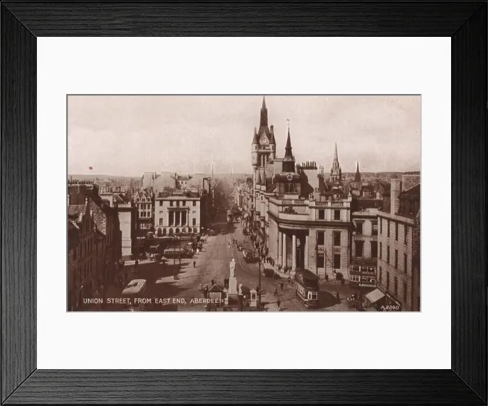 Framed Print : Union Street, from East End, Aberdeen