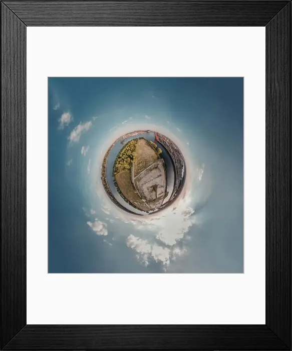 Framed Print : Little Planet from the Port of Hamburg Framed Print : Little Planet from the Port of Hamburg