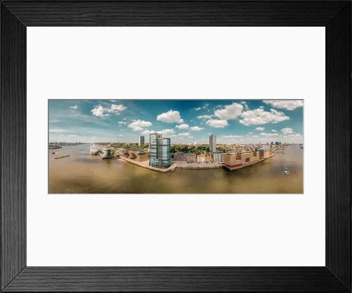 Framed Print : large panorama of Hamburg in sunny weather Framed Print : large panorama of Hamburg in sunny weather