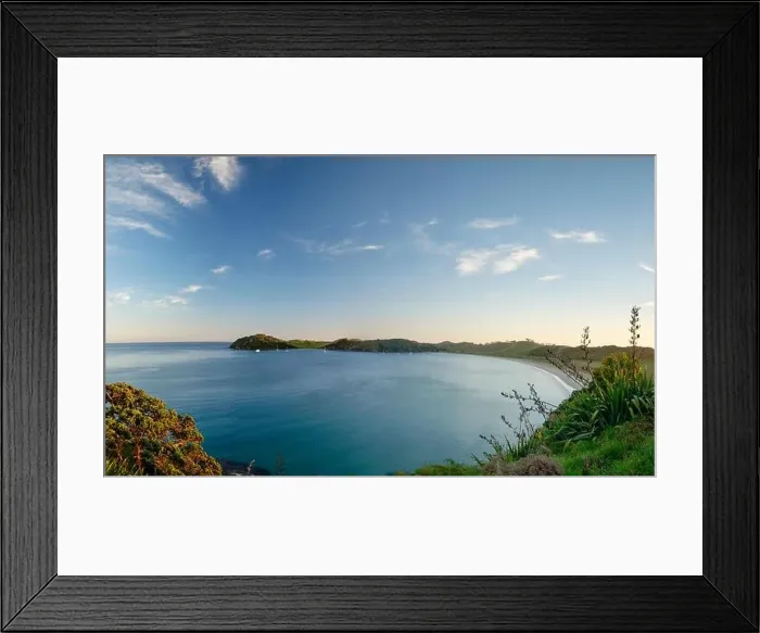 Framed Print : A panoramic shot of Mimiwhangata Bay, Northland, New Zealand Framed Print : A panoramic shot of Mimiwhangata Bay, Northland, New Zealand