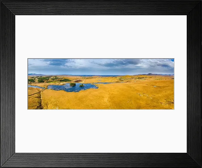 Framed Print : Aerial view of Loch Mhin Leic na Leabhar - Meenlecknalore Lough - close to Dungloe in County Donegal, Ireland Framed Print : Aerial view of Loch Mhin Leic na Leabhar - Meenlecknalore Lough - close to Dungloe in County Donegal, Ireland