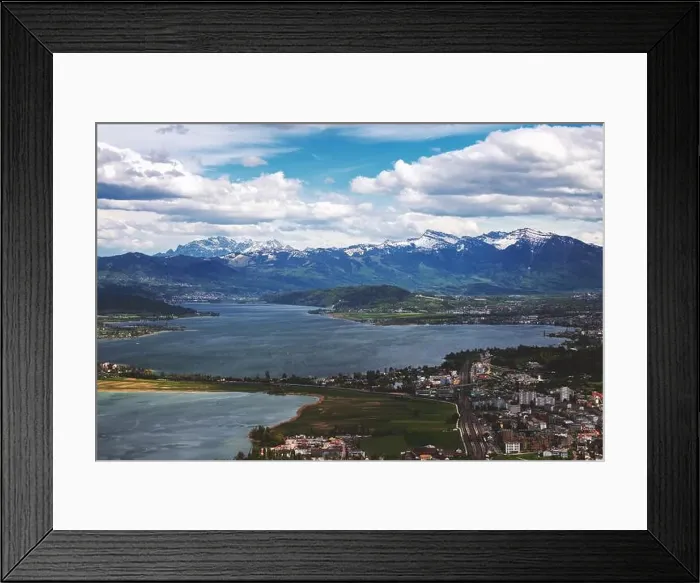 Framed Print : Aerial photos near to Obersee in Switzerland Framed Print : Aerial photos near to Obersee in Switzerland