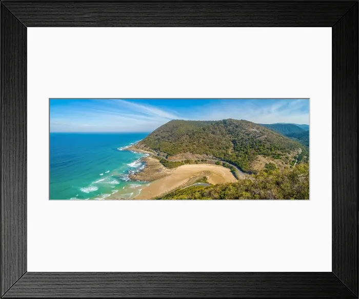 Framed Print : Aerial panorama of Great Ocean Road in Victoria, Australia