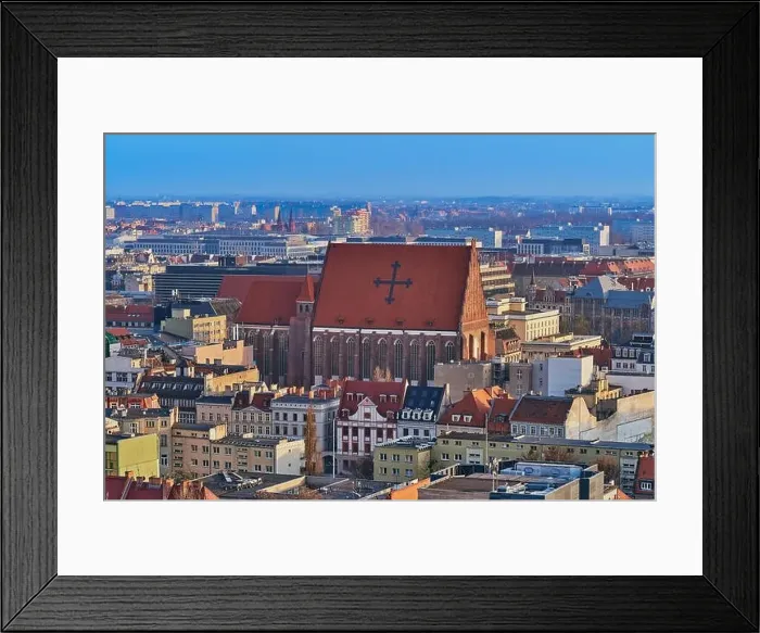 Framed Print : Aerial view on the centre of the city Wroclaw, Poland Framed Print : Aerial view on the centre of the city Wroclaw, Poland