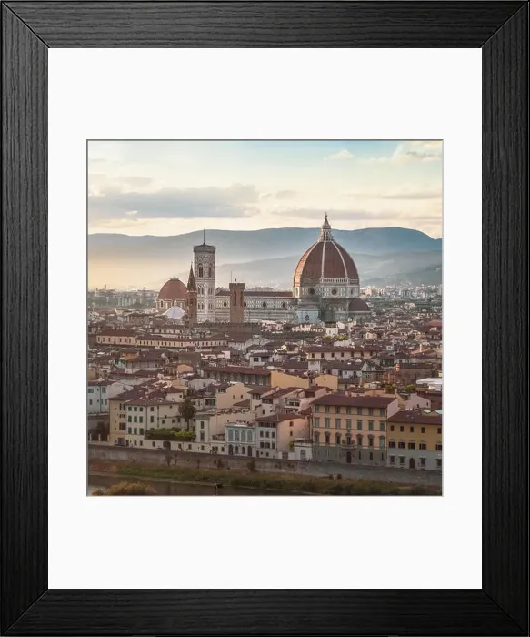 Framed Print : Aerial view on hart of Florence city and the cathedral of Santa Maria del Fiore Framed Print : Aerial view on hart of Florence city and the cathedral of Santa Maria del Fiore