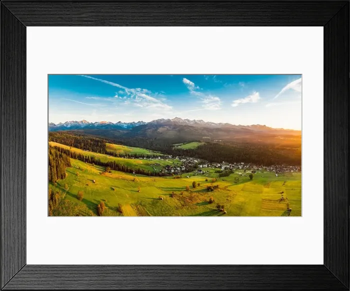 Framed Print : Epic sunset over Tatra mountains in Poland Framed Print : Epic sunset over Tatra mountains in Poland