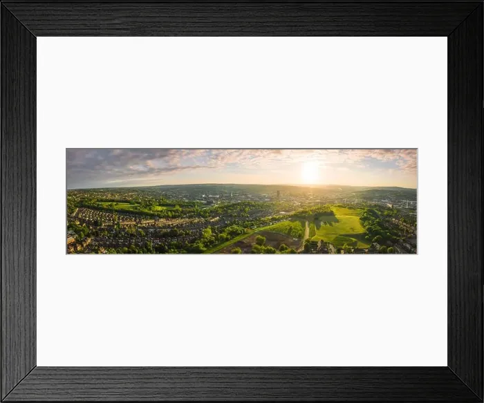 Framed Print : Aerial 12 Panorama of Sheffield City and the surrounding suburbs Framed Print : Aerial 12 Panorama of Sheffield City and the surrounding suburbs