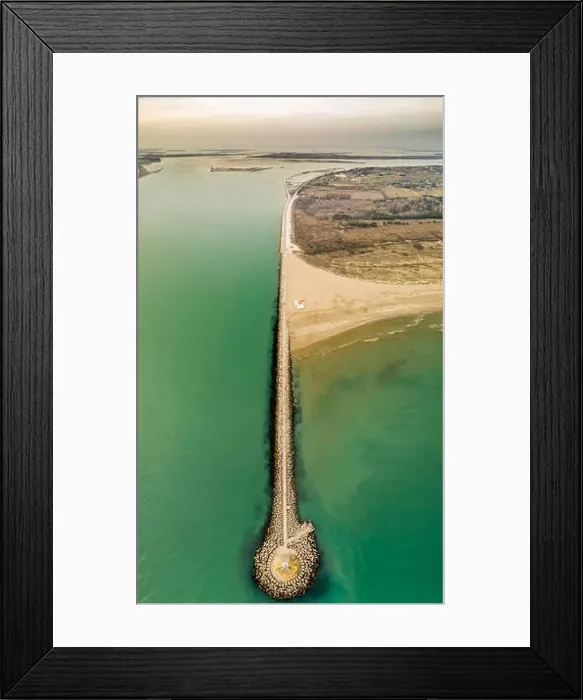 Framed Print : lignano sabbiadoro lighthouse, geometrical photo, view from a drone Framed Print : lignano sabbiadoro lighthouse, geometrical photo, view from a drone