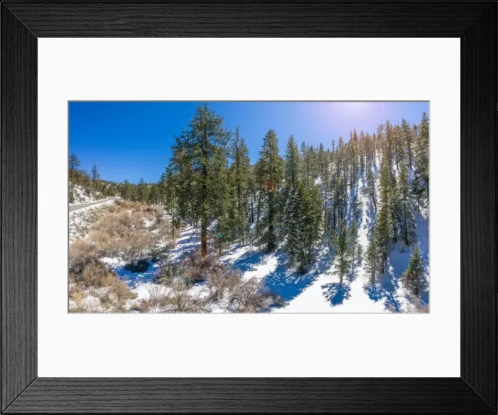 Framed Print : A fresh blanket of snow brings a new version of beauty to the Southern Californian mountains Framed Print : A fresh blanket of snow brings a new version of beauty to the Southern Californian mountains