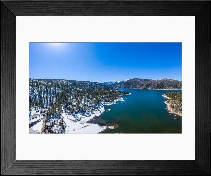Framed Print : A fresh blanket of snow brings a new version of beauty to Big Bear Lake Framed Print : A fresh blanket of snow brings a new version of beauty to Big Bear Lake