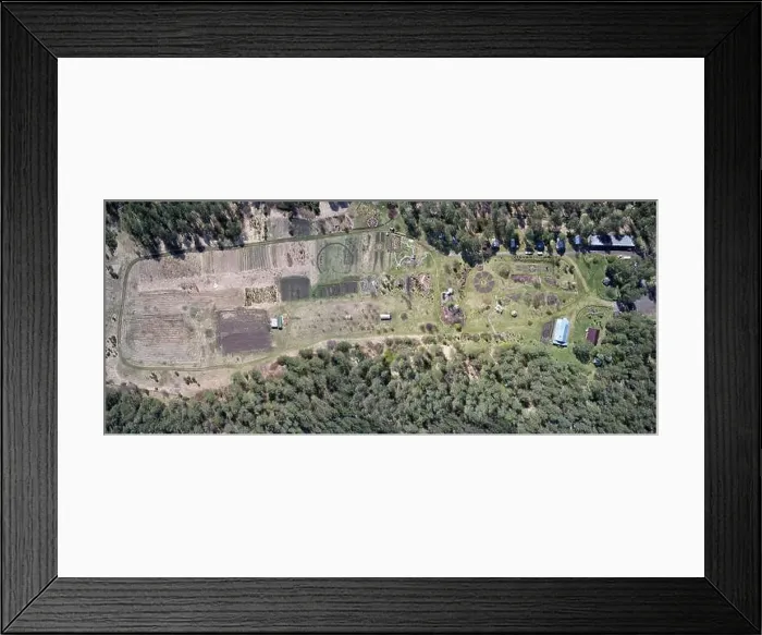 Framed Print : Drone bird's-eye panorama of Gorno-Altai Botanical Garden. Altai, Russia Framed Print : Drone bird's-eye panorama of Gorno-Altai Botanical Garden. Altai, Russia
