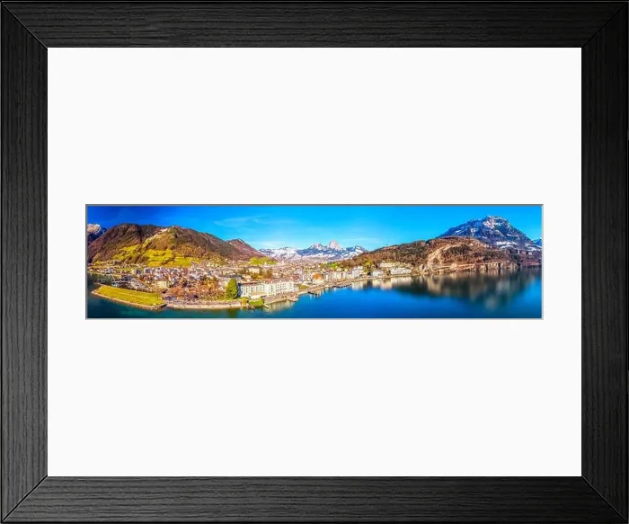 Framed Print : Brunnen old town with Grosse und kleine Mythen, Canton Schwyz, Switzerland, Europe Framed Print : Brunnen old town with Grosse und kleine Mythen, Canton Schwyz, Switzerland, Europe