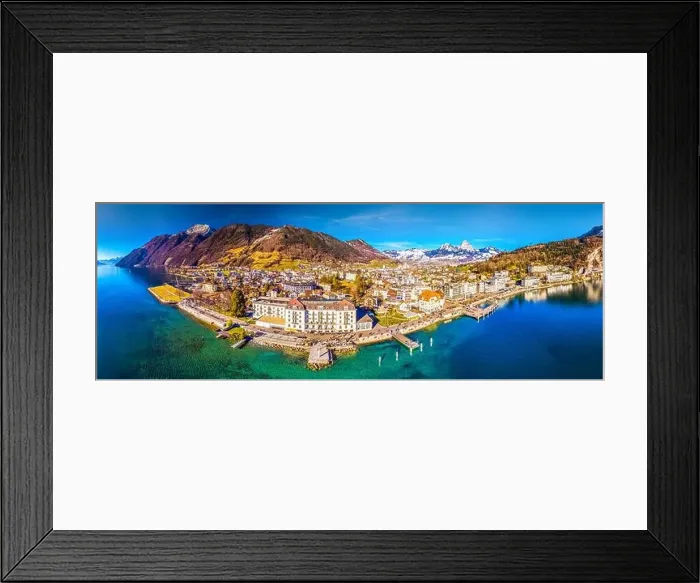 Framed Print : Brunnen old town with Grosse und kleine Mythen, Canton Schwyz, Switzerland, Europe Framed Print : Brunnen old town with Grosse und kleine Mythen, Canton Schwyz, Switzerland, Europe