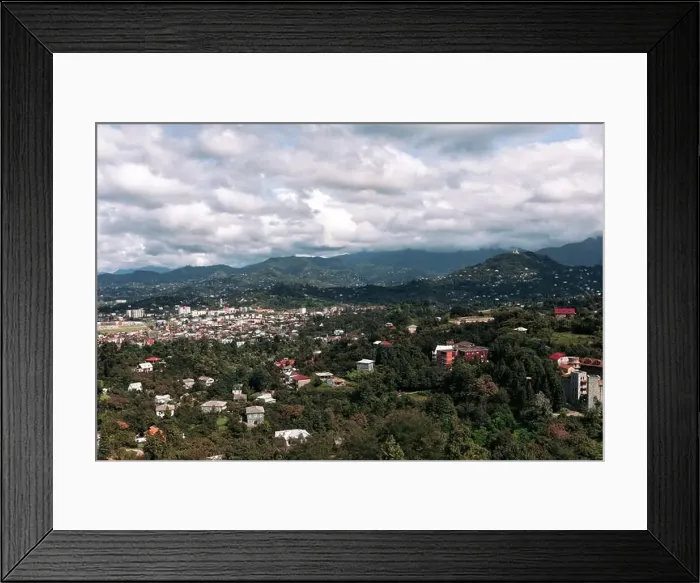 Framed Print : Panoramic view of the city of Batumi in sunny day Framed Print : Panoramic view of the city of Batumi in sunny day