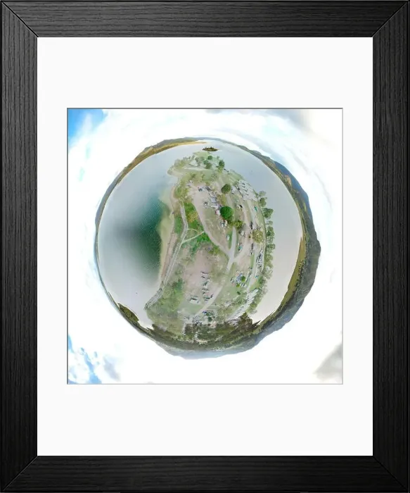 Framed Print : Planetoid view of Kirkleigh Framed Print : Planetoid view of Kirkleigh