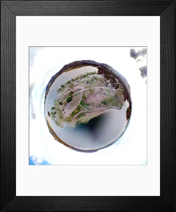 Framed Print : Planetoid view of Kirkleigh Framed Print : Planetoid view of Kirkleigh