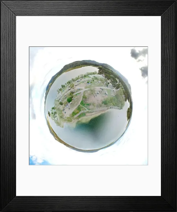 Framed Print : Planetoid view of Kirkleigh Framed Print : Planetoid view of Kirkleigh