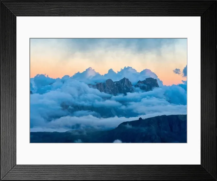 Framed Print : Alta Via Bepi Zac, sunset on Marmolada, Dolomites, Veneto, Italy, Europe Framed Print : Alta Via Bepi Zac, sunset on Marmolada, Dolomites, Veneto, Italy, Europe
