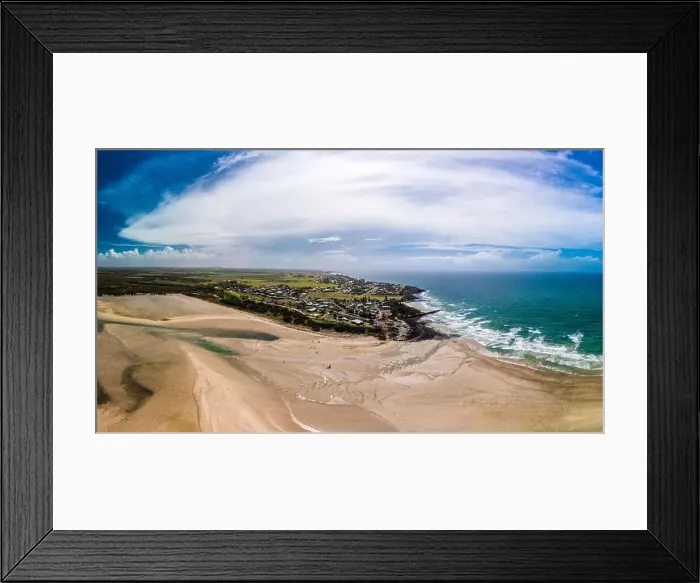 Framed Print : Drone aerial view of Elliott Heads Beach and River, Queensland, Australia Framed Print : Drone aerial view of Elliott Heads Beach and River, Queensland, Australia