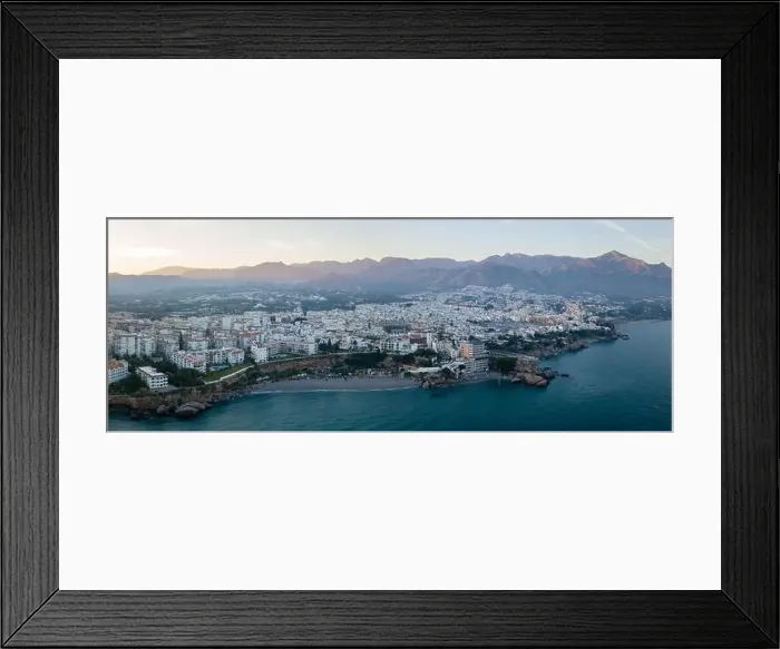 Framed Print : Aerial panoramic view of Nerja, Spain Framed Print : Aerial panoramic view of Nerja, Spain