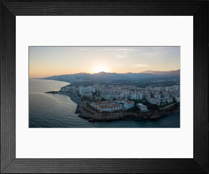 Framed Print : Aerial panoramic view of Nerja, Spain Framed Print : Aerial panoramic view of Nerja, Spain