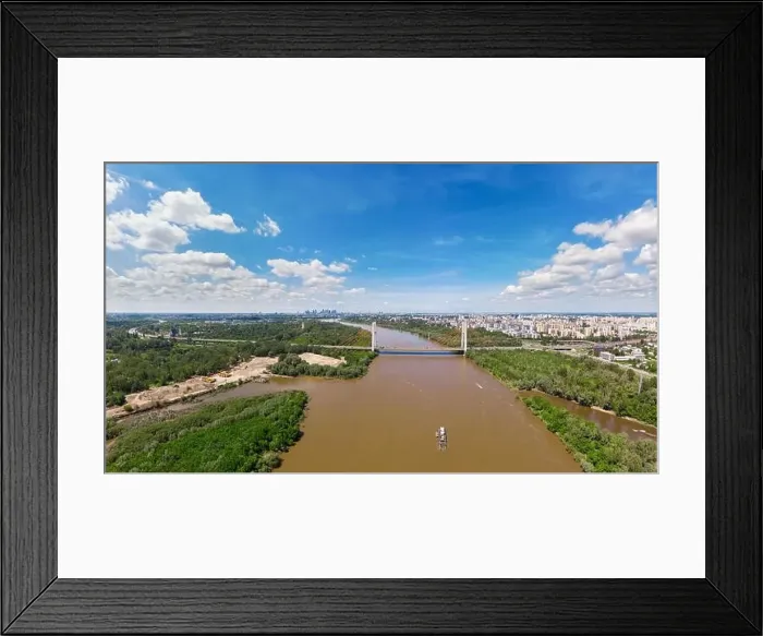 Framed Print : Aerial panoramic view of Warsaw, capital of Poland Framed Print : Aerial panoramic view of Warsaw, capital of Poland