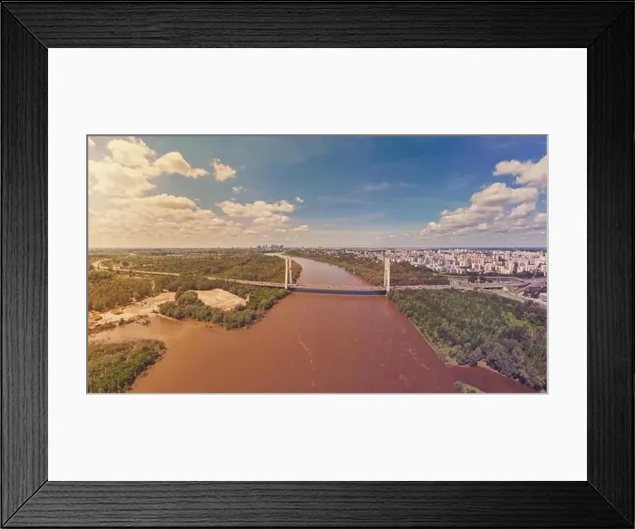 Framed Print : Aerial panoramic view of Warsaw, capital of Poland Framed Print : Aerial panoramic view of Warsaw, capital of Poland