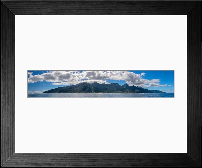 Framed Print : Moorea island french polynesia lagoon aerial view panorama landscape Framed Print : Moorea island french polynesia lagoon aerial view panorama landscape