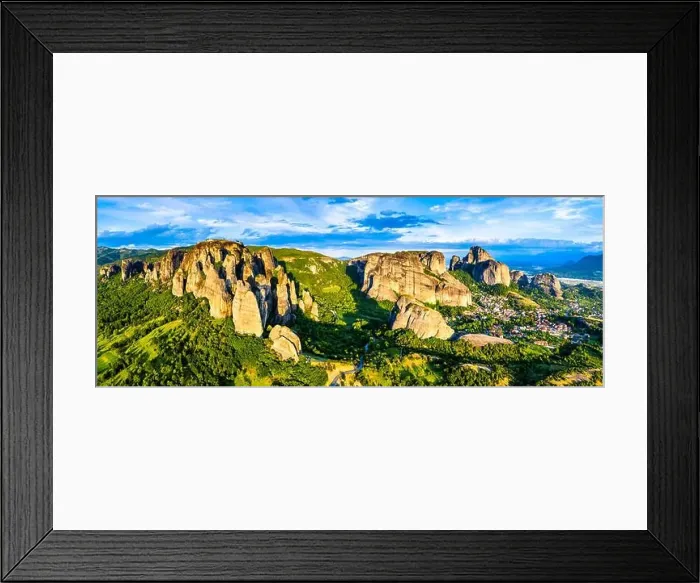 Framed Print : The Meteora Mountains in Greece Framed Print : The Meteora Mountains in Greece