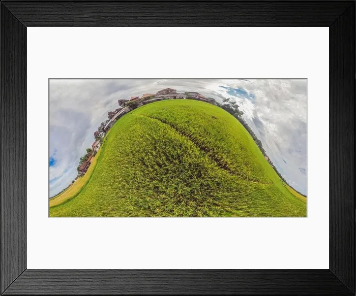 Framed Print : Image of beautiful Terraced rice field in water season and Irrigation from drone, Top view of rices paddy Framed Print : Image of beautiful Terraced rice field in water season and Irrigation from drone, Top view of rices paddy