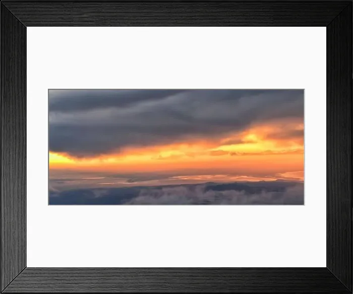 Framed Print : Great Salt Lake Sunset Aerial view from airplane in Wasatch Rocky Mountain Range Framed Print : Great Salt Lake Sunset Aerial view from airplane in Wasatch Rocky Mountain Range