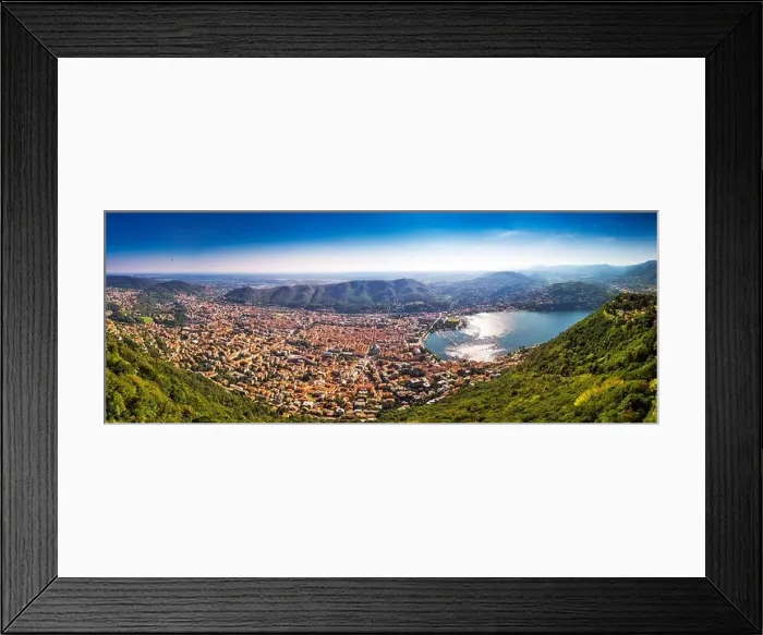 Framed Print : Como town on the Lake Como surrounded by mountains in the Italian region Lombardy, Italy, Europe Framed Print : Como town on the Lake Como surrounded by mountains in the Italian region Lombardy, Italy, Europe
