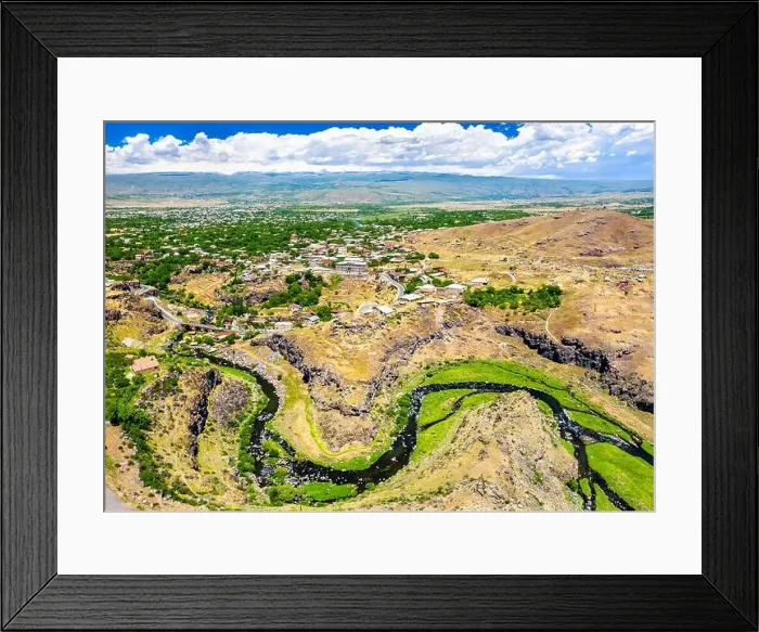 Framed Print : Kasagh river canyon at Oshakan in Armenia Framed Print : Kasagh river canyon at Oshakan in Armenia