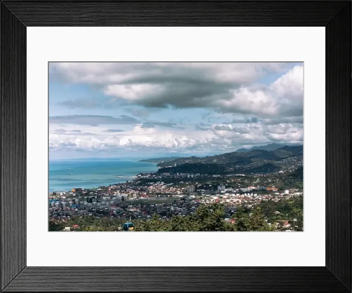 Framed Print : Panoramic view of the city of Batumi in sunny day Framed Print : Panoramic view of the city of Batumi in sunny day