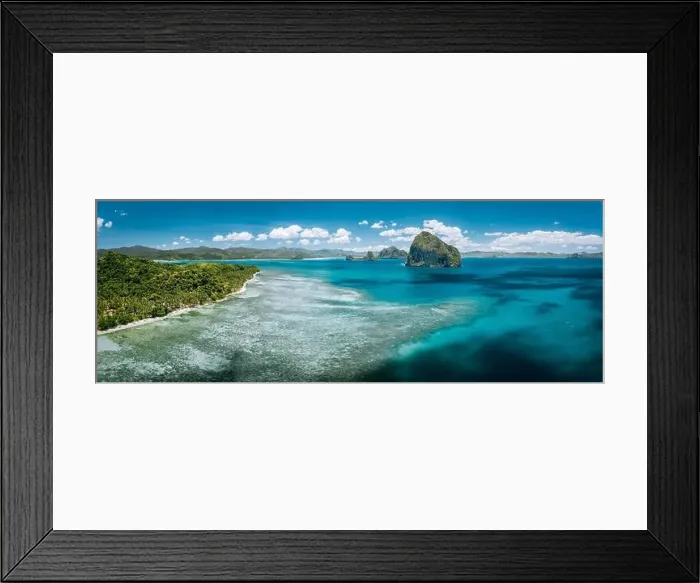 Framed Print : Aerial stunning panorama of turquoise sea water Framed Print : Aerial stunning panorama of turquoise sea water