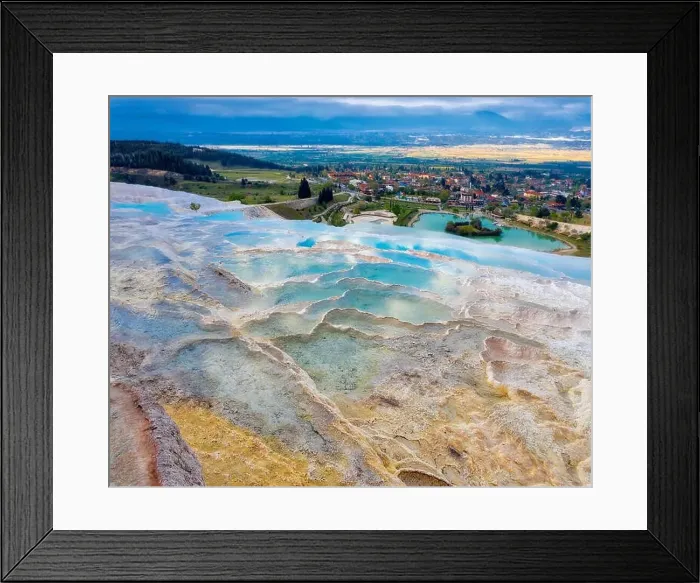 Framed Print : Pamukkale in Western Turkey taken in April 2019rn taken in hdr Framed Print : Pamukkale in Western Turkey taken in April 2019rn taken in hdr