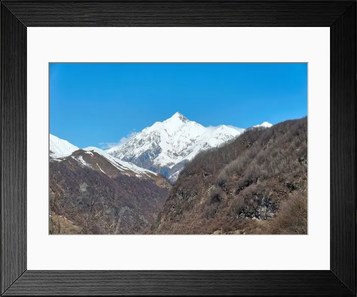 Framed Print : Mount Kazbek from the Distance, taken in April 2019rn taken in hdr Framed Print : Mount Kazbek from the Distance, taken in April 2019rn taken in hdr