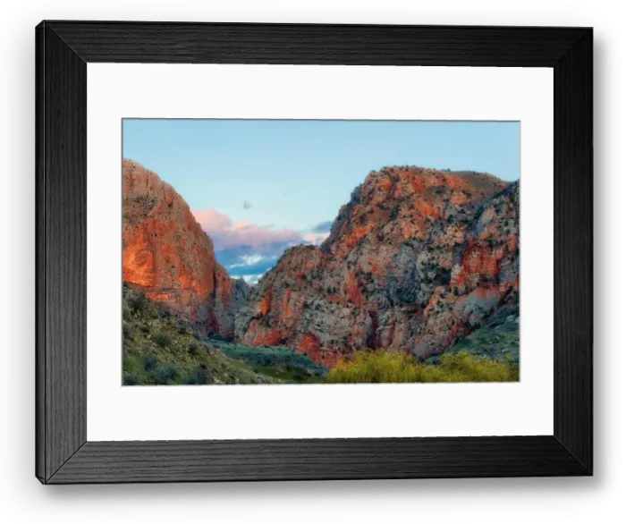 Framed Print : Sunset over Orange Cliffs taken in April 2019rn taken in hdr Framed Print : Sunset over Orange Cliffs taken in April 2019rn taken in hdr