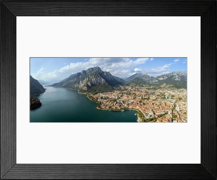Framed Print : Panoramic view of Lecco city Framed Print : Panoramic view of Lecco city